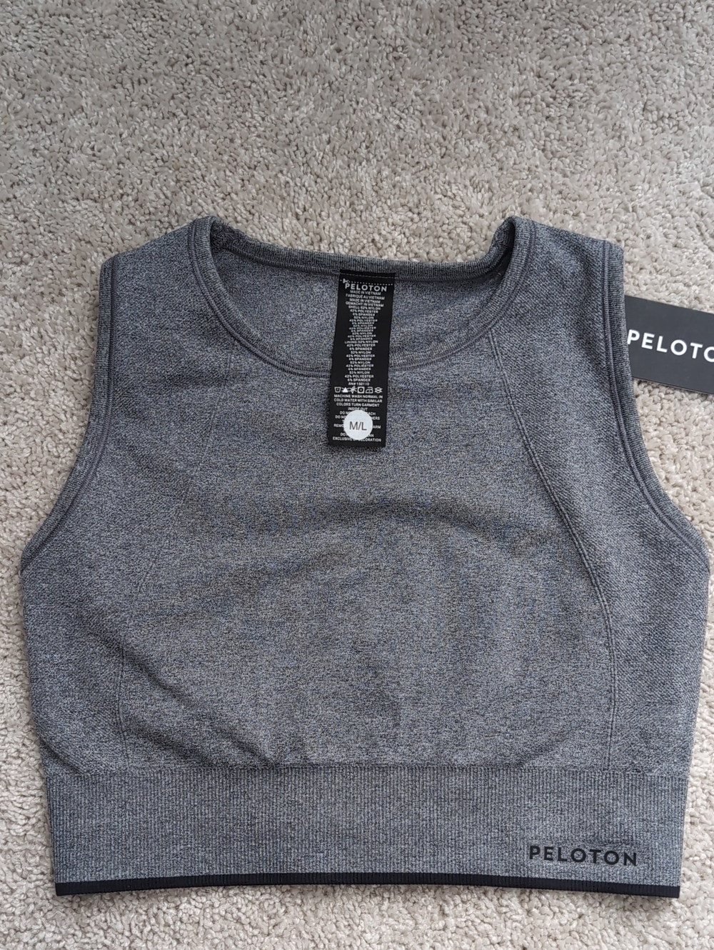 Peloton Seamless Melange High Neck Bra